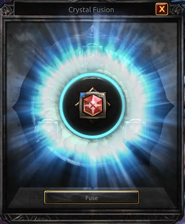 Crystal Fusion success result in TERA Reforged